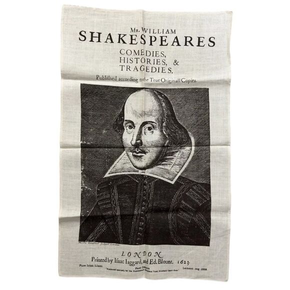 William Shakespeare Birthplace Trust 30x19 Irish Linen Tea Towel Wall Poster